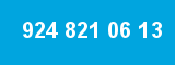924 821 06 13 924 821 06 13